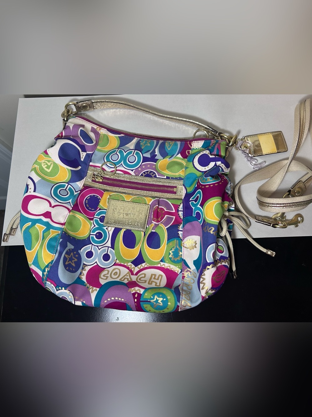 Coach Poppy Pop C Jazzy Hobo Bag - Gem
